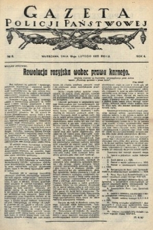 Gazeta Policji Państwowej. 1922, nr 8