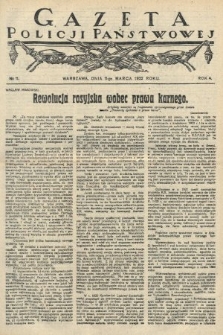 Gazeta Policji Państwowej. 1922, nr 11