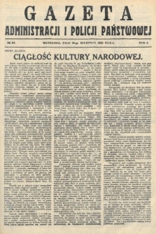 Gazeta Administracji i Policji Państwowej. 1922, nr 34