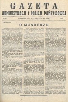 Gazeta Administracji i Policji Państwowej. 1922, nr 38