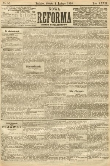 Nowa Reforma (numer popołudniowy). 1908, nr 52