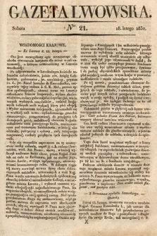 Gazeta Lwowska. 1832, nr 21