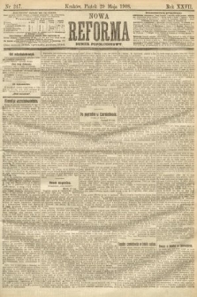 Nowa Reforma (numer popołudniowy). 1908, nr 247