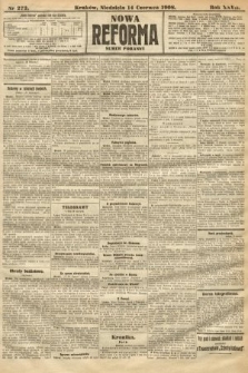Nowa Reforma (numer poranny). 1908, nr 272