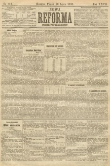 Nowa Reforma (numer popołudniowy). 1908, nr 313