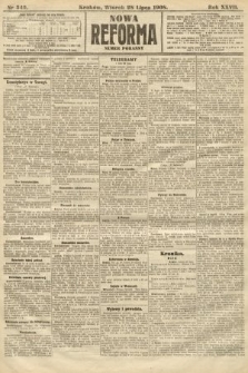 Nowa Reforma (numer poranny). 1908, nr 342