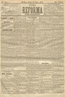 Nowa Reforma (numer popołudniowy). 1908, nr 345