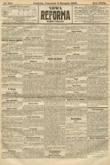Nowa Reforma (numer poranny). 1908, nr 358
