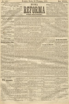 Nowa Reforma (numer popołudniowy). 1908, nr 449