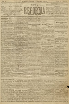 Nowa Reforma (numer poranny). 1918, nr 1