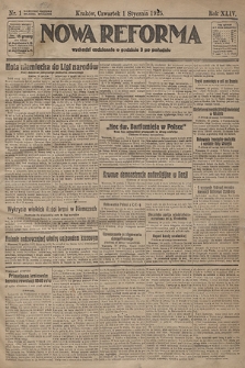 Nowa Reforma. 1925, nr 1