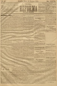 Nowa Reforma (numer poranny). 1918, nr 49