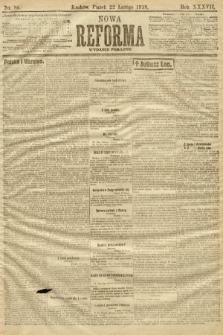 Nowa Reforma (numer poranny). 1918, nr 86
