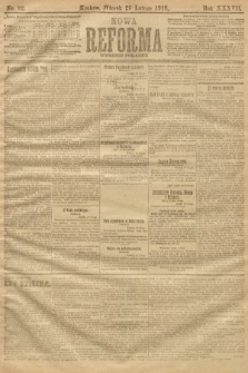 Nowa Reforma (numer poranny). 1918, nr 92