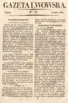 Gazeta Lwowska. 1832, nr 27