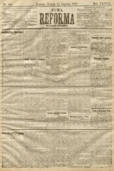 Nowa Reforma (numer poranny). 1918, nr 244