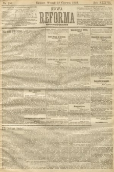 Nowa Reforma (numer poranny). 1918, nr 256