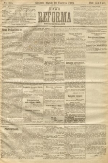 Nowa Reforma (numer poranny). 1918, nr 274