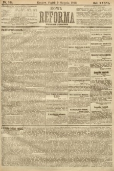 Nowa Reforma (numer poranny). 1918, nr 344