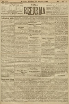 Nowa Reforma (numer poranny). 1918, nr 370