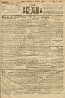 Nowa Reforma (numer poranny). 1918, nr 372