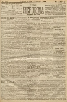 Nowa Reforma (numer poranny). 1918, nr 408