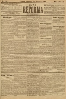 Nowa Reforma (numer poranny). 1918, nr 430