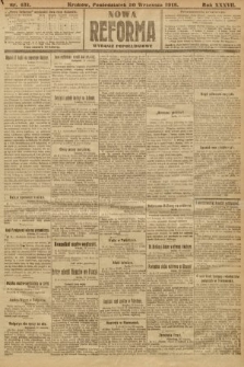 Nowa Reforma (wydanie popołudniowe). 1918, nr 431