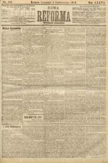 Nowa Reforma (numer poranny). 1918, nr 436