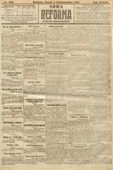 Nowa Reforma (wydanie popołudniowe). 1918, nr 439