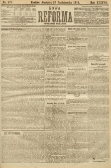 Nowa Reforma (numer poranny). 1918, nr 478