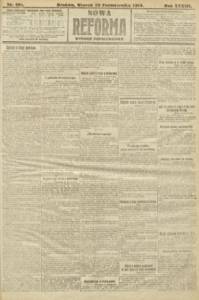 Nowa Reforma (wydanie popołudniowe). 1918, nr 481