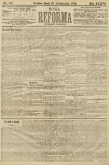Nowa Reforma (numer poranny). 1918, nr 482
