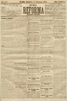 Nowa Reforma (numer poranny). 1918, nr 512