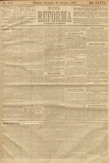 Nowa Reforma (numer poranny). 1918, nr 579