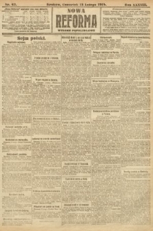 Nowa Reforma (wydanie popołudniowe). 1919, nr 63