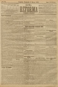 Nowa Reforma (wydanie poranne). 1919, nr 92