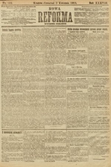 Nowa Reforma (wydanie poranne). 1919, nr 144