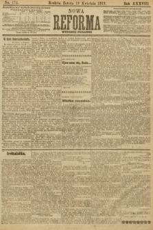 Nowa Reforma (wydanie poranne). 1919, nr 172