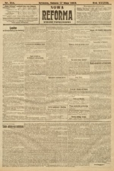 Nowa Reforma (wydanie popołudniowe). 1919, nr 214