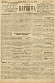 Nowa Reforma (wydanie poranne). 1919, nr 215