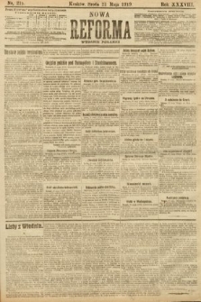Nowa Reforma (wydanie poranne). 1919, nr 219