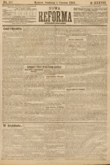 Nowa Reforma (wydanie poranne). 1919, nr 237