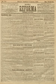 Nowa Reforma (wydanie poranne). 1919, nr 249