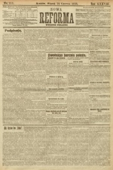 Nowa Reforma (wydanie poranne). 1919, nr 271