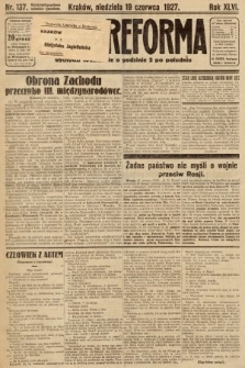 Nowa Reforma. 1927, nr 137