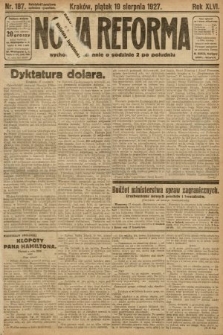 Nowa Reforma. 1927, nr 187