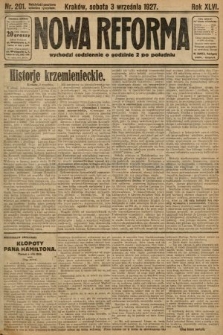 Nowa Reforma. 1927, nr 201