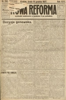 Nowa Reforma. 1927, nr 285