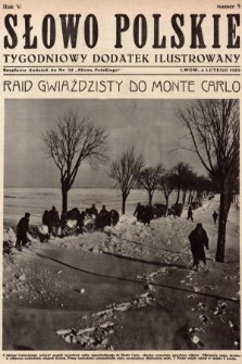 Słowo Polskie : tygodniowy dodatek ilustrowany. 1929, nr 5